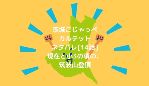 茨城ごじゃっぺカルテットネタバレ[14話]現在と小3の頃の、筑波山登頂